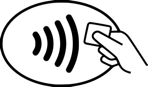 tap symbol on credit card